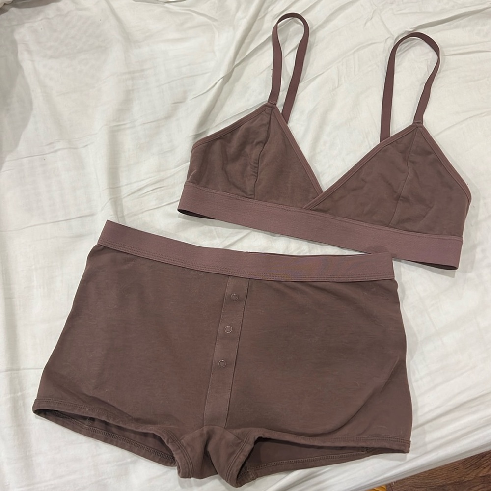 RicherPoorer Boxer Brief and Bralette set